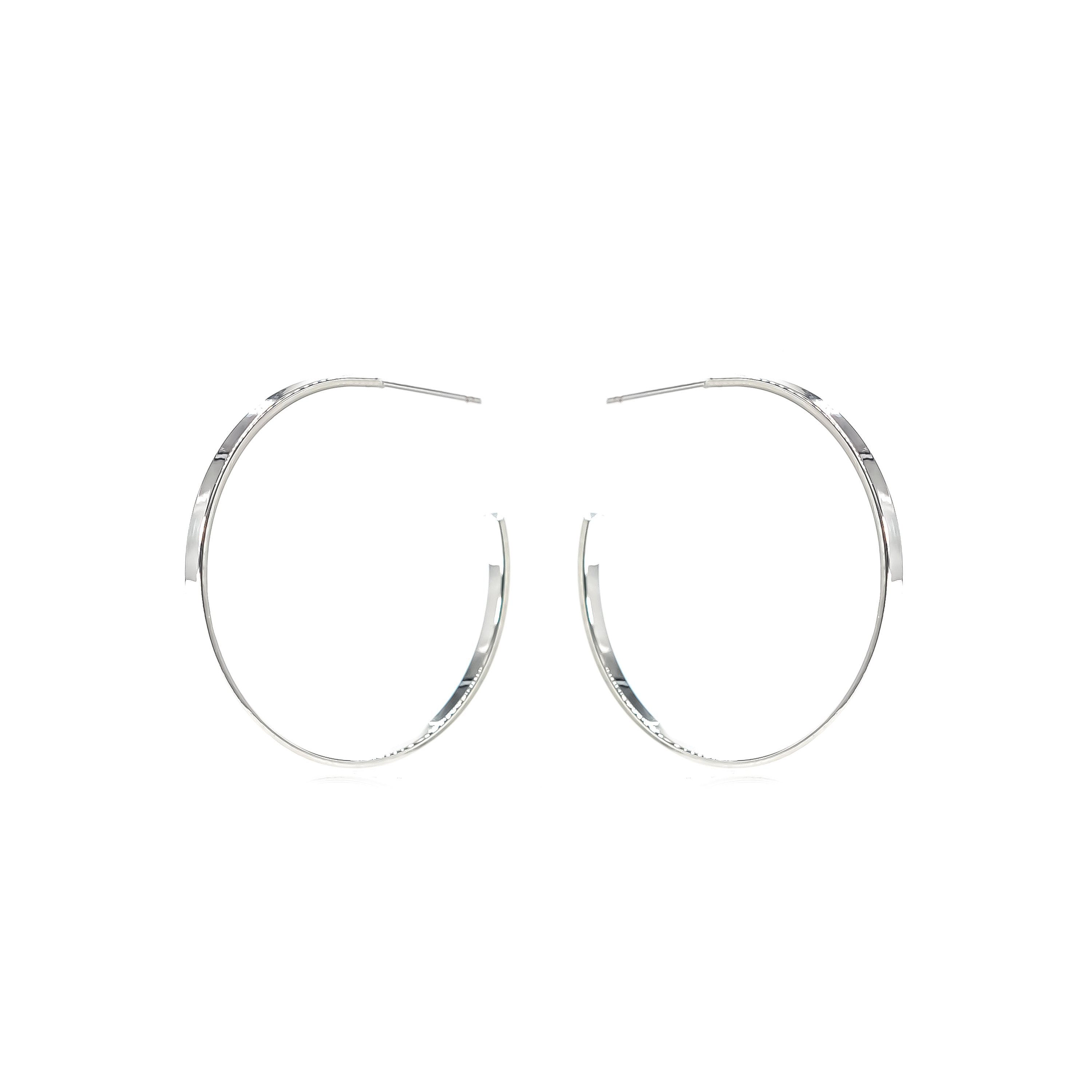 E&E Earrings - Silver "Classic" Hoops 2.0
