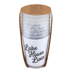 Load image into Gallery viewer, Frosted Cup Set - Lake House Livin&#39;
