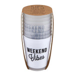 Load image into Gallery viewer, Frosted Cup Set - Weekend Vibes
