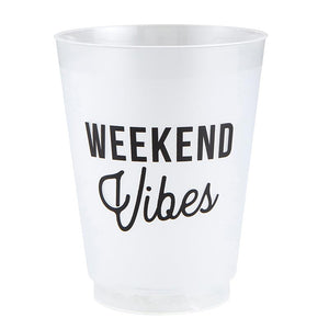 Frosted Cup Set - Weekend Vibes