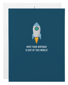 Classy Cards - Rocket Birthday