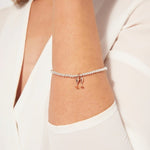 Load image into Gallery viewer, A Littles &amp; Co. Bracelet - Partners in Wine | Silver Rose Gold
