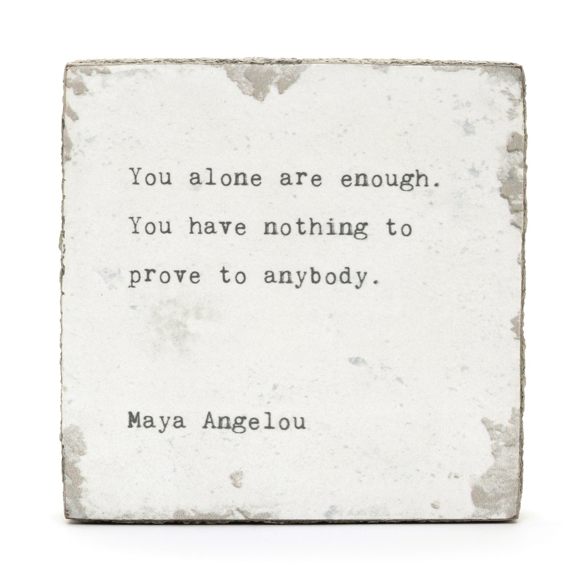 You Are Enough Art Block