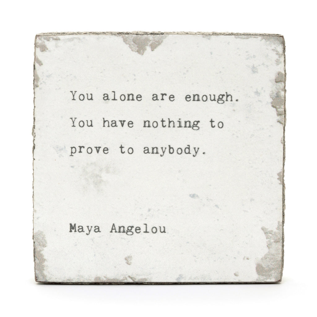 You Are Enough Art Block