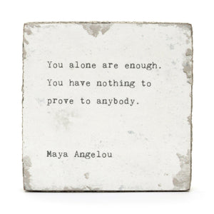 You Are Enough Art Block