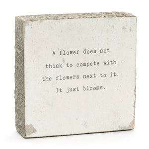A Flower Doesn't Compete Art Block Side