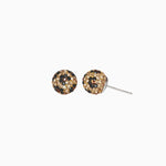 Load image into Gallery viewer, H&amp;B Sparkle Ball™ Stud Earrings - Leopard LE
