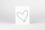 Load image into Gallery viewer, W&amp;C Cards - Lewiston Heart (Blk Letterpress)
