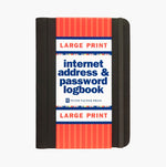 Load image into Gallery viewer, Journal - Password Logbook Black LARGE Print
