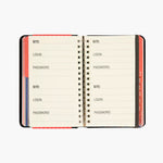 Load image into Gallery viewer, Journal - Password Logbook Black LARGE Print
