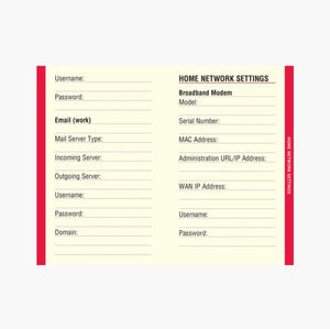 Journal - Password Logbook Black LARGE Print