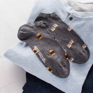 Men's Ankle Socks - Whiskey & Glass