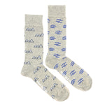 Load image into Gallery viewer, Men&#39;s Midcalf Socks - Mountain Waves
