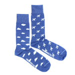 Load image into Gallery viewer, Men&#39;s Midcalf Socks - Plane Clouds
