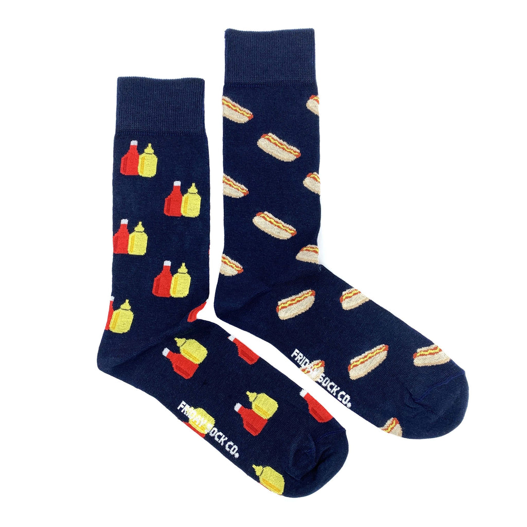 Men's Midcalf Socks - Hot Dogs