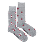 Load image into Gallery viewer, Men&#39;s Midcalf Socks - Red Wine &amp; Grapes
