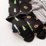 Load image into Gallery viewer, Men&#39;s Midcalf Socks - Beer &amp; Pretzels
