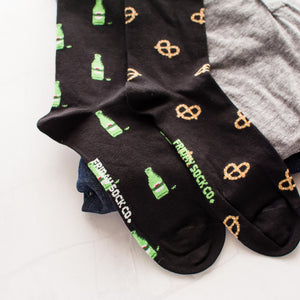 Men's Midcalf Socks - Beer & Pretzels