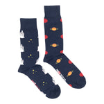 Load image into Gallery viewer, Men&#39;s Midcalf Socks - Planets &amp; Space Shuttle
