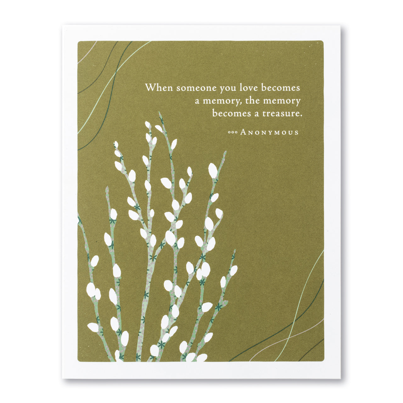 Sympathy Card - The Memory Becomes a Treasure