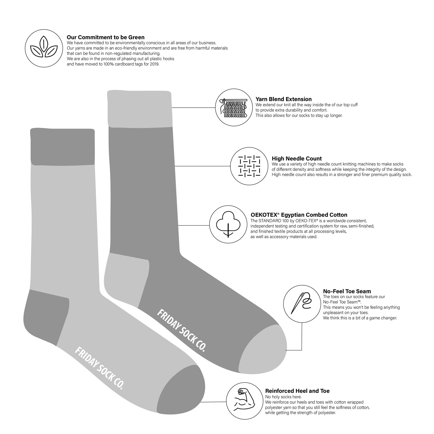 Men's Midcalf Socks - Real Estate