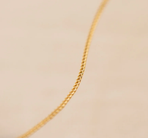 Demi-Fine Necklace - Gold Mini Curb