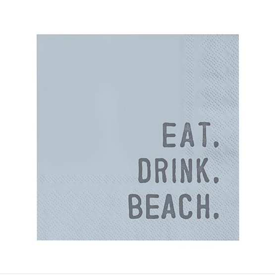Cocktail Napkin - Eat. Drink. Beach.