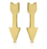 Load image into Gallery viewer, Earrings - Gold Arrow Studs
