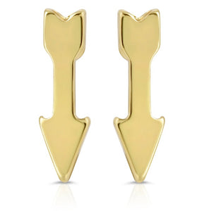 Earrings - Gold Arrow Studs