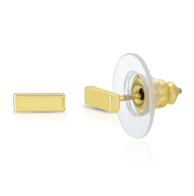Earrings - Gold Bar Studs