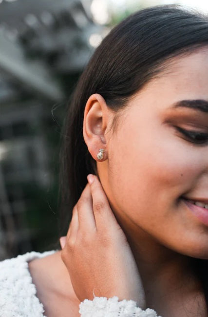 Earrings - Gold Pineapple Studs