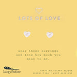 Load image into Gallery viewer, Earrings - Silver Heart Studs
