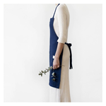 Load image into Gallery viewer, Daily Apron - Navy Washed Linen
