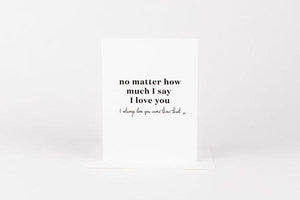 W&C Cards - No Matter How Much