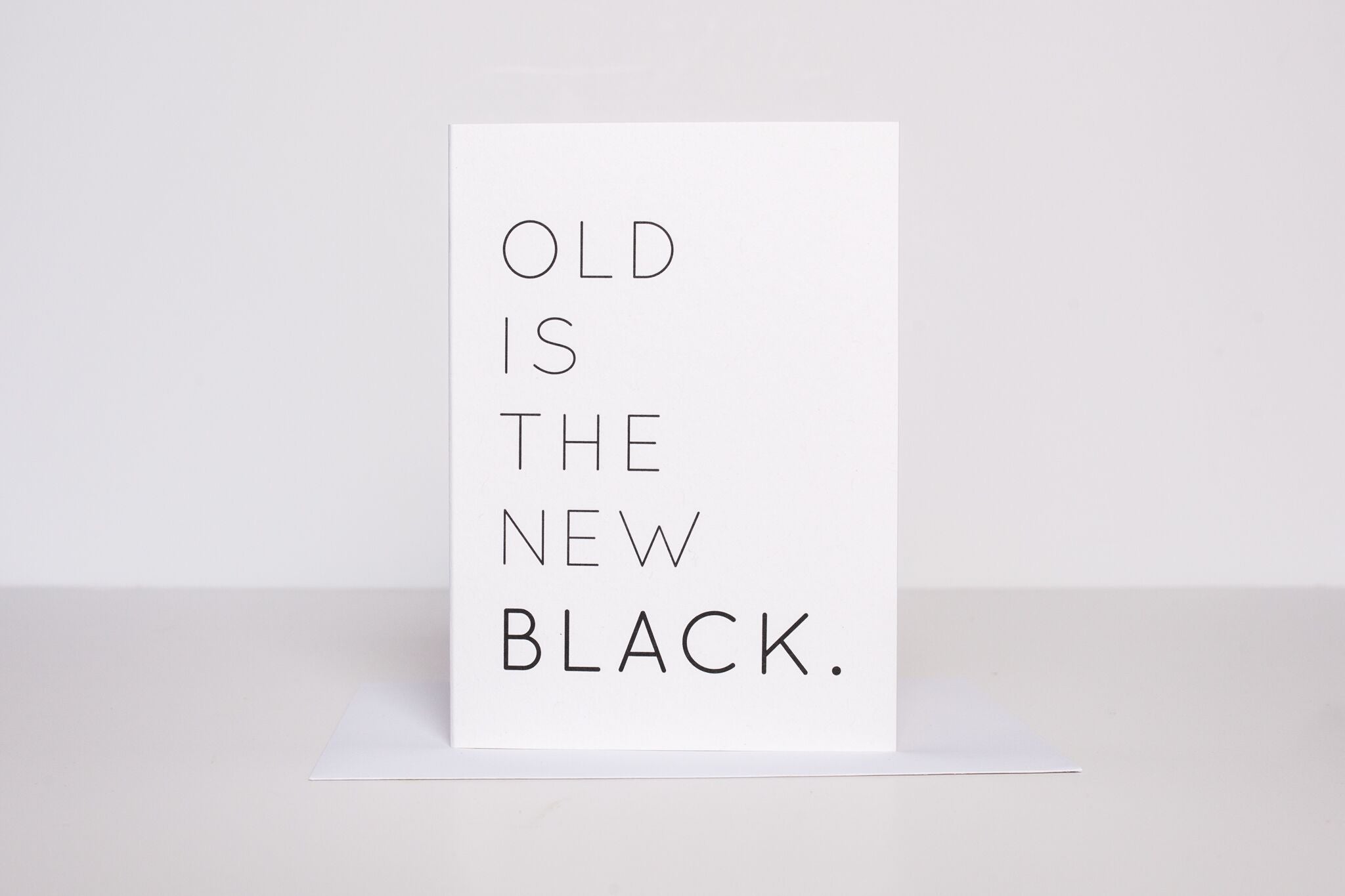 W&C Cards - Old is the new Black