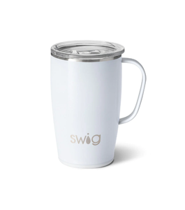 Swig Mug 18oz - Shimmer Diamond White