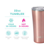 Load image into Gallery viewer, Swig Tumbler 22oz - Rose Gold Shimmer
