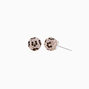 H&B Sparkle Ball™ Stud Earrings - Leopard LE