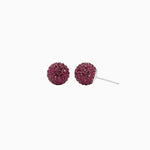 Load image into Gallery viewer, H&amp;B Sparkle Ball™ Stud Earrings - Purple Velvet HOLIDAY &#39;21
