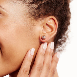 H&B Sparkle Ball™ Stud Earrings - Gilded Rose Gold HOLIDAY '21