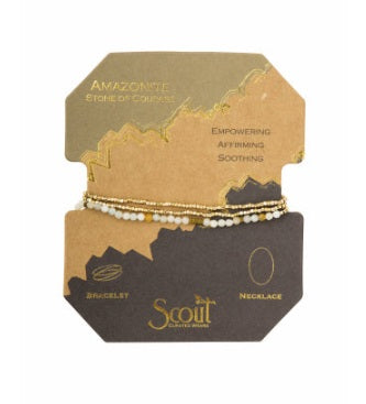 Scout Bracelet - Delicate Amazonite | Gold