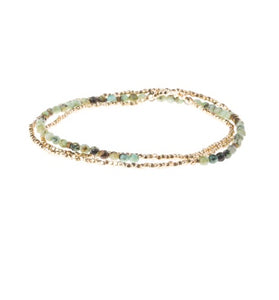 Scout Bracelet - Delicate African Turquoise | Gold