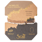 Load image into Gallery viewer, Scout Bracelet - Delicate Howlite | Rose Gold
