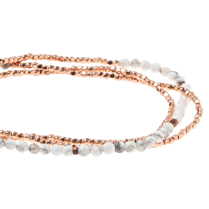 Scout Bracelet - Delicate Howlite | Rose Gold