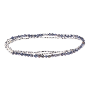 Scout Bracelet - Delicate Iolite Sunstone | Silver