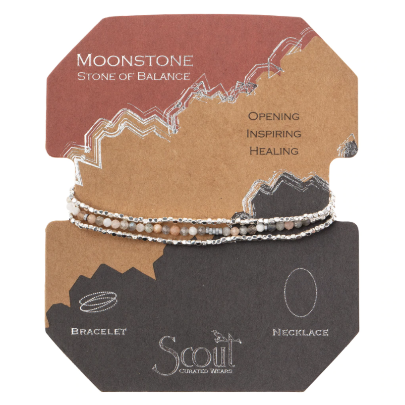 Scout Bracelet - Delicate Moonstone | Silver