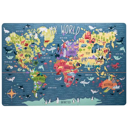 Kids Floor Puzzle - The World