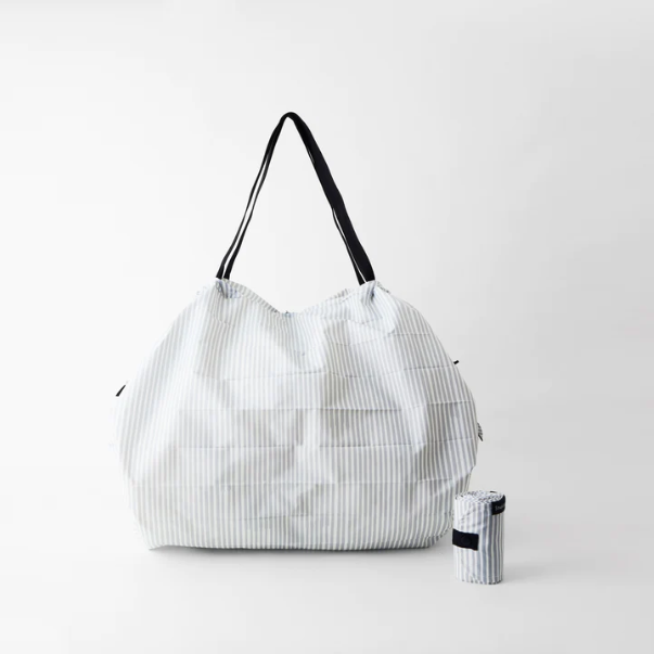 Shupatto Bag - Large Sen (Striped Grey Wht)