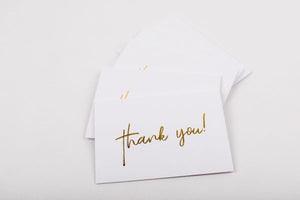 W&C Cards - Simple Thank You (gold)