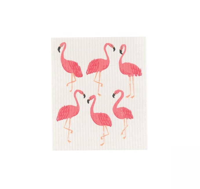 Swedish Cloth - Flamingos